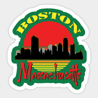 Boston Massacusetts Sticker